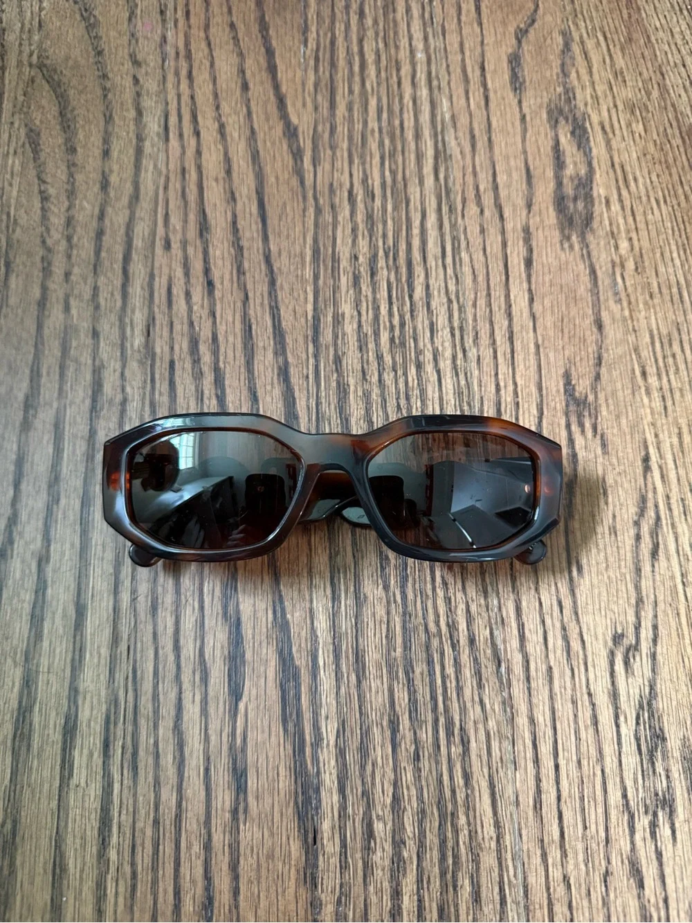 Versace Tortoiseshell Brown Lens Cat-Eye Sunglasses